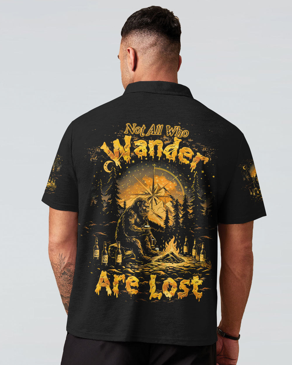 NOT ALL WHO WANDER ARE LOST BIGFOOT COMPASS ALL OVER PRINT - TLTW1508244