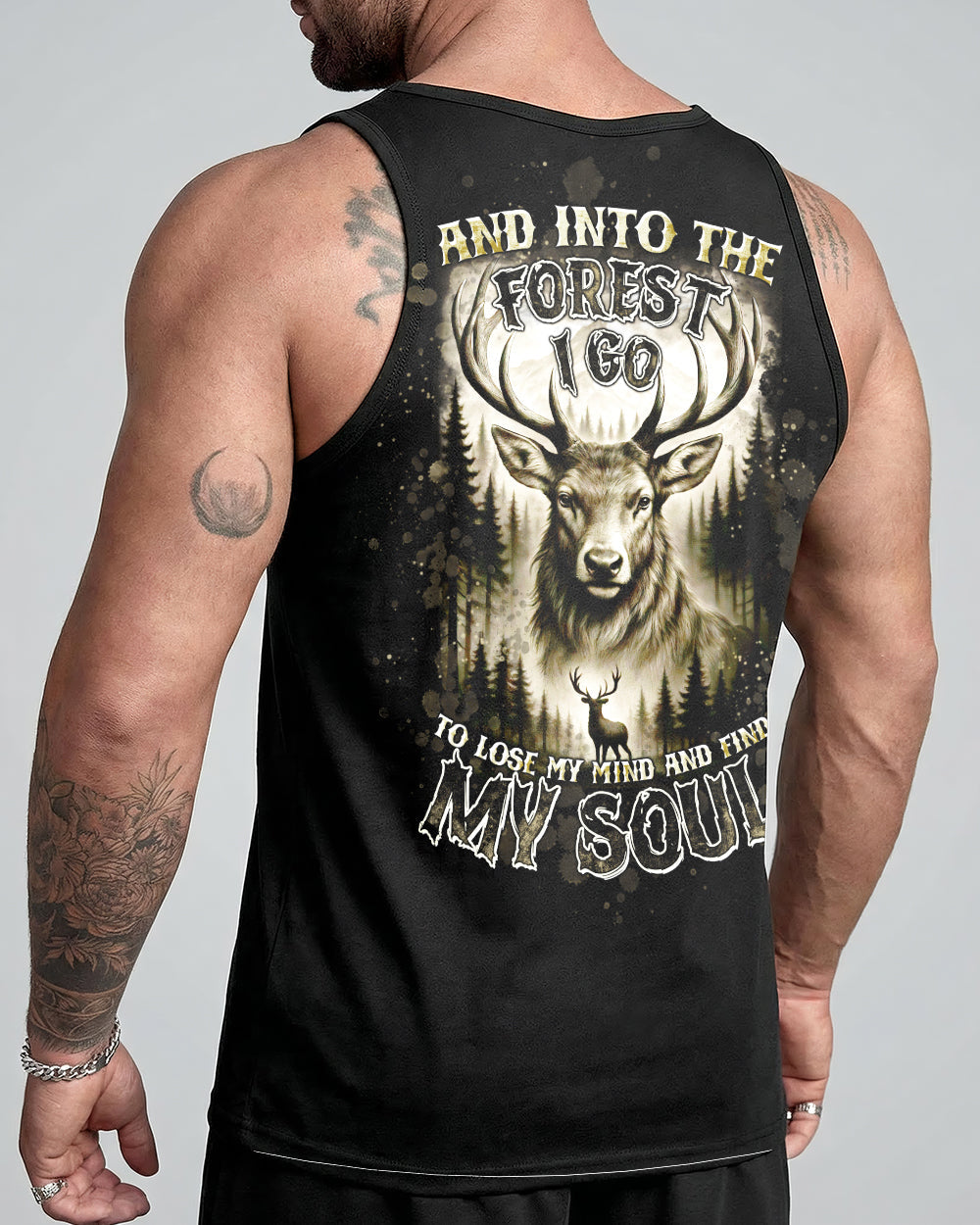 AND INTO THE FOREST I GO DEER ALL OVER PRINT - TLTW1512251