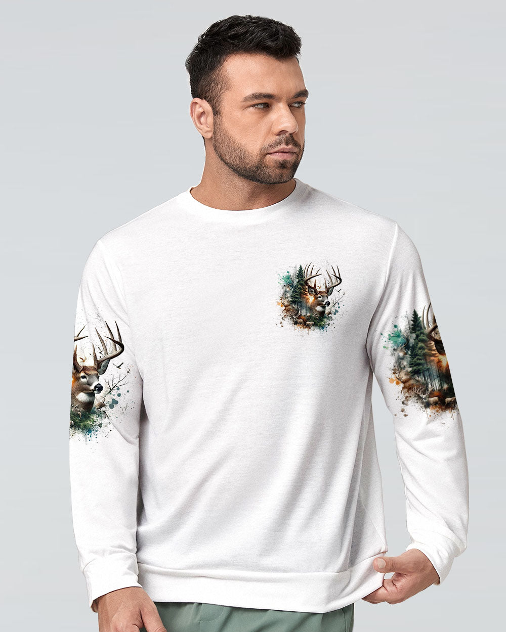 THE CLOSER I GET TO NATURE DEER HUNTING ALL OVER PRINT - TLTW1707242