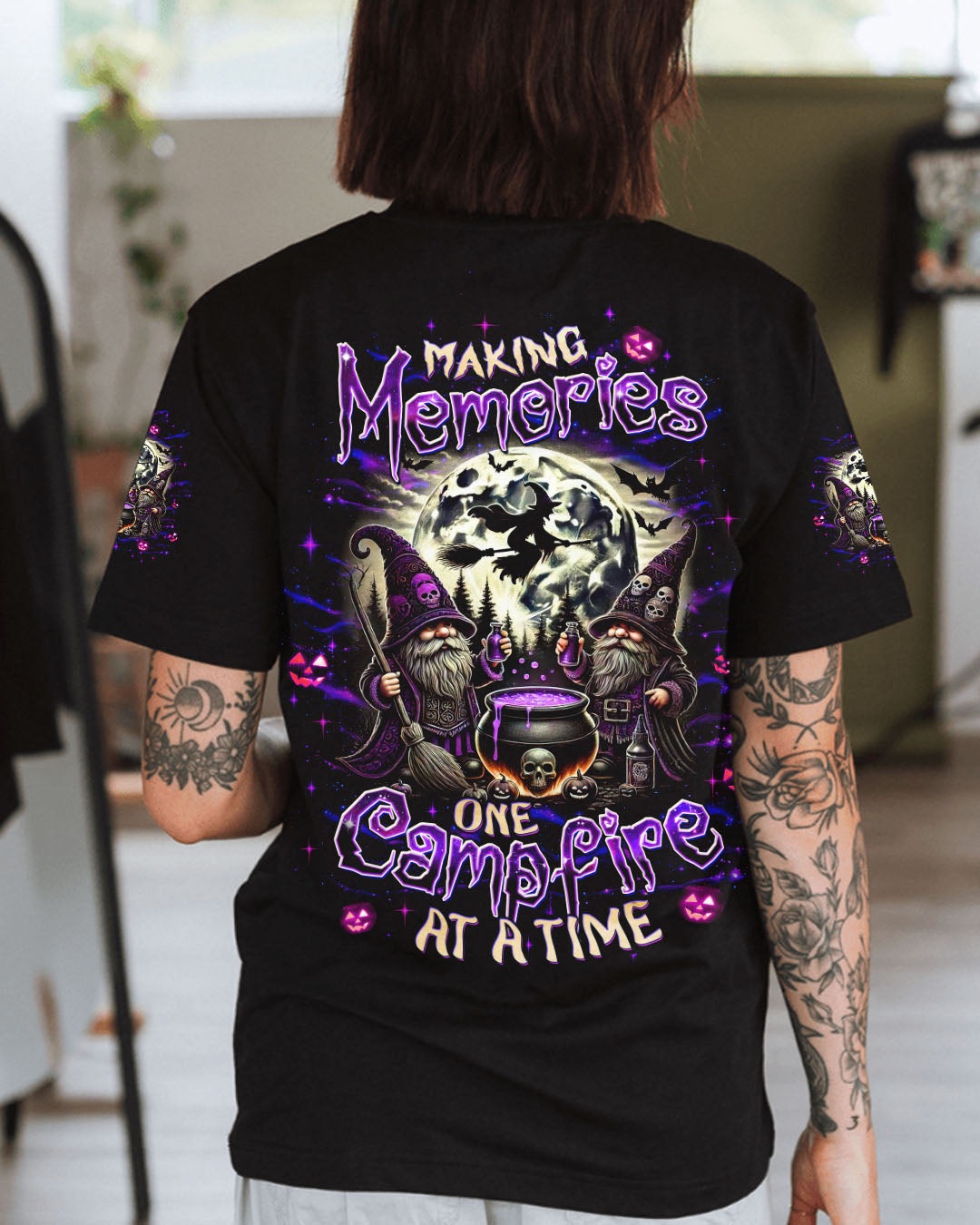 MAKING MEMORIES ONE CAMPFIRE AT A TIME GNOME HALLOWEEN ALL OVER PRINT - TLTW1707252