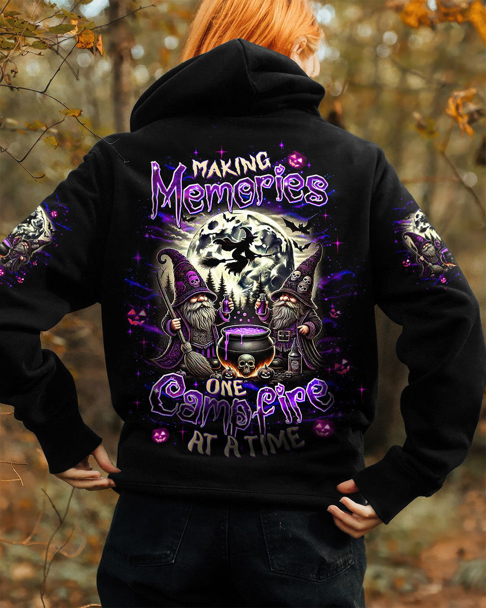 MAKING MEMORIES ONE CAMPFIRE AT A TIME GNOME HALLOWEEN ALL OVER PRINT - TLTW1707252