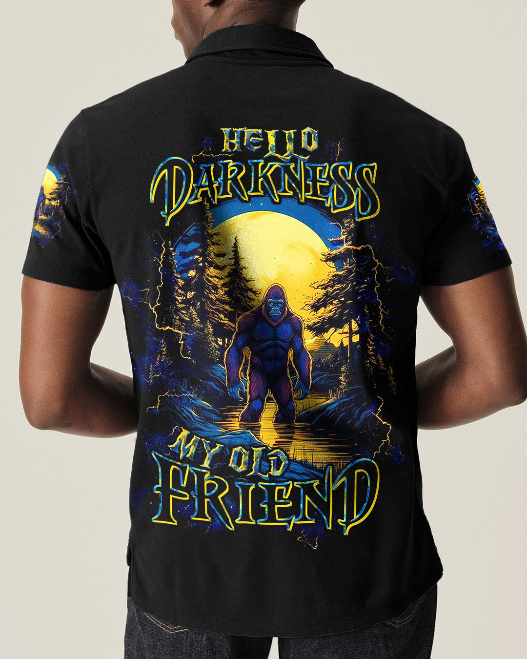 HELLO DARKNESS MY OLD FRIEND BIGFOOT ALL OVER PRINT - TLTW1711252