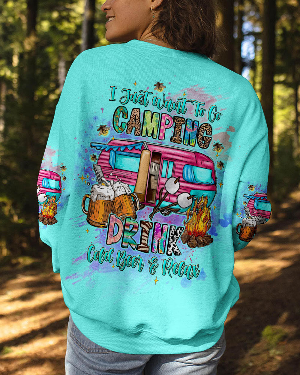 I JUST WANT TO GO CAMPING ALL OVER PRINT - TLTW1809243