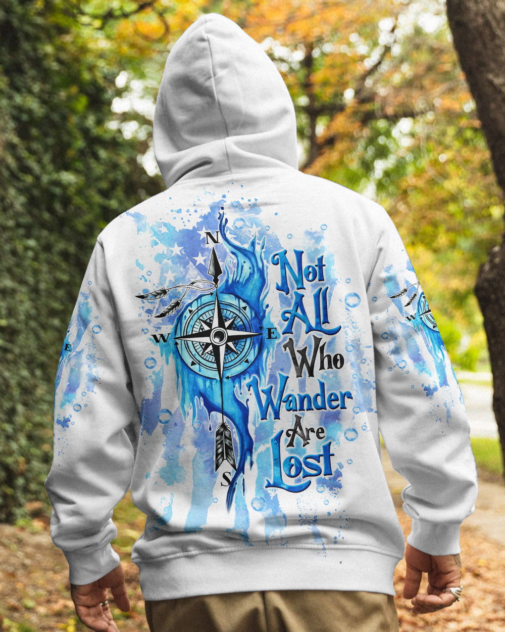 NOT ALL WHO WANDER ARE LOST COMPASS ALL OVER PRINT - TLTW1902254