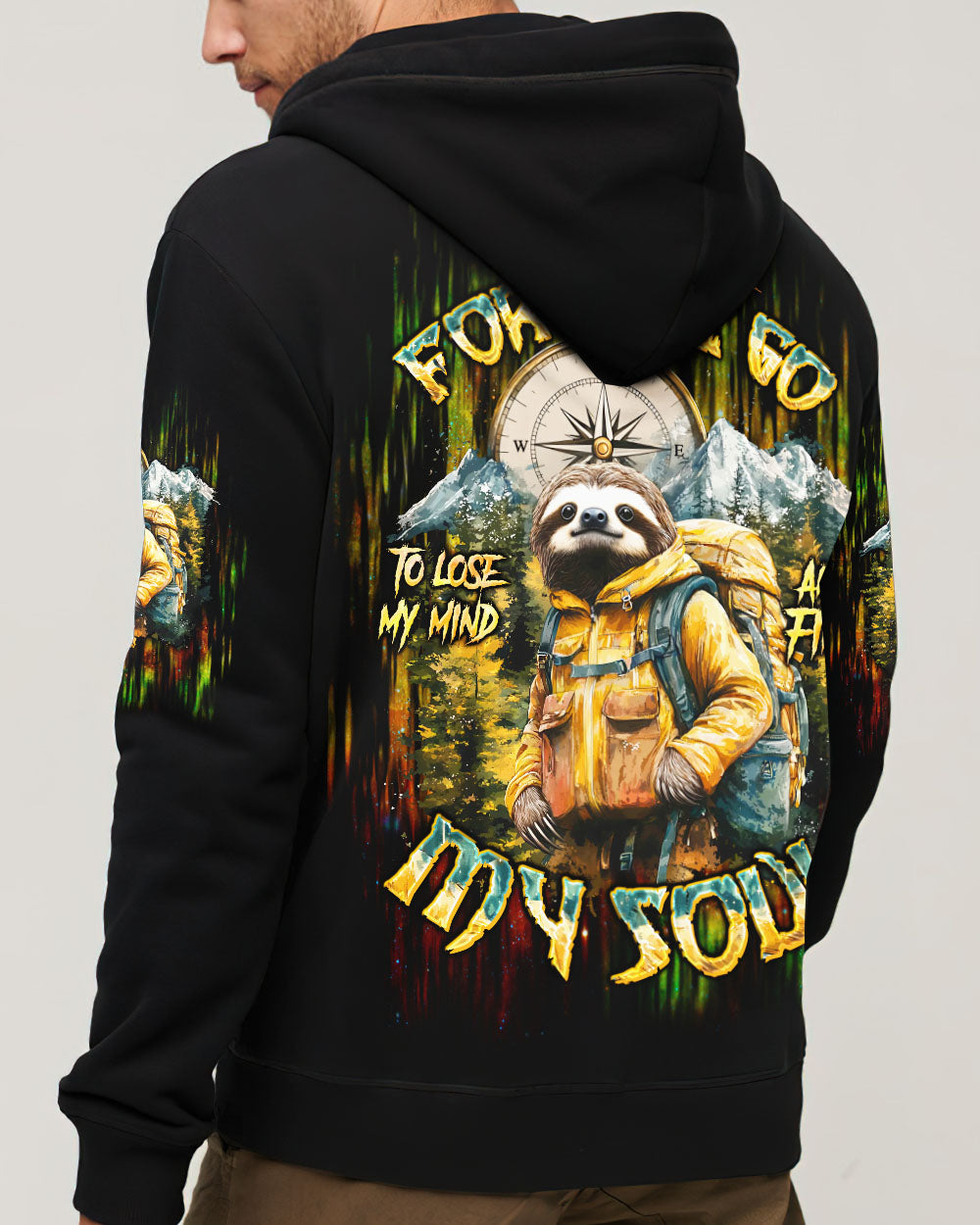 AND INTO THE FOREST I GO SLOTH ALL OVER PRINT  - TLTW1903252