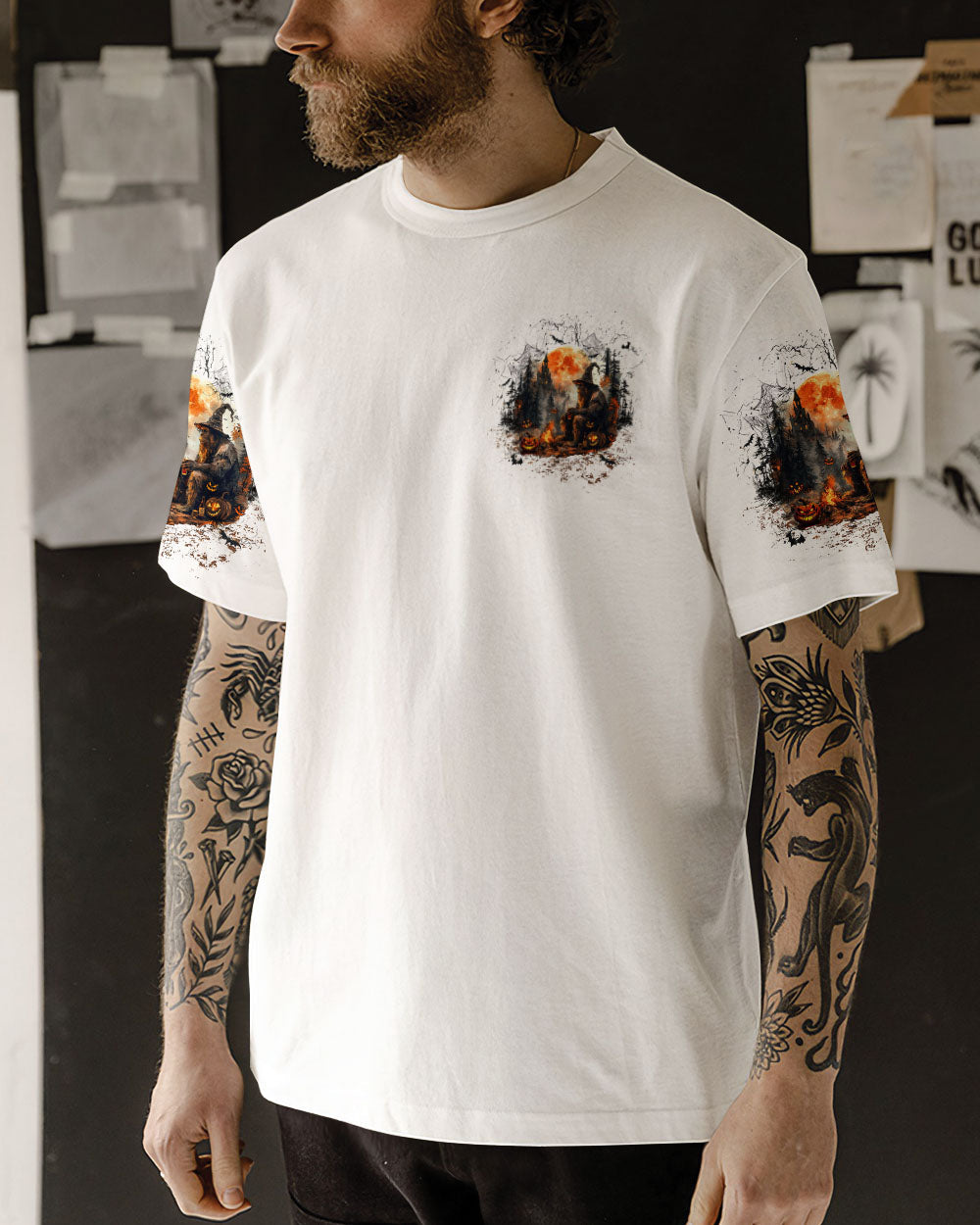 THE CLOSER I GET TO NATURE BIGFOOT HALLOWEEN ALL OVER PRINT - TLTW1908243