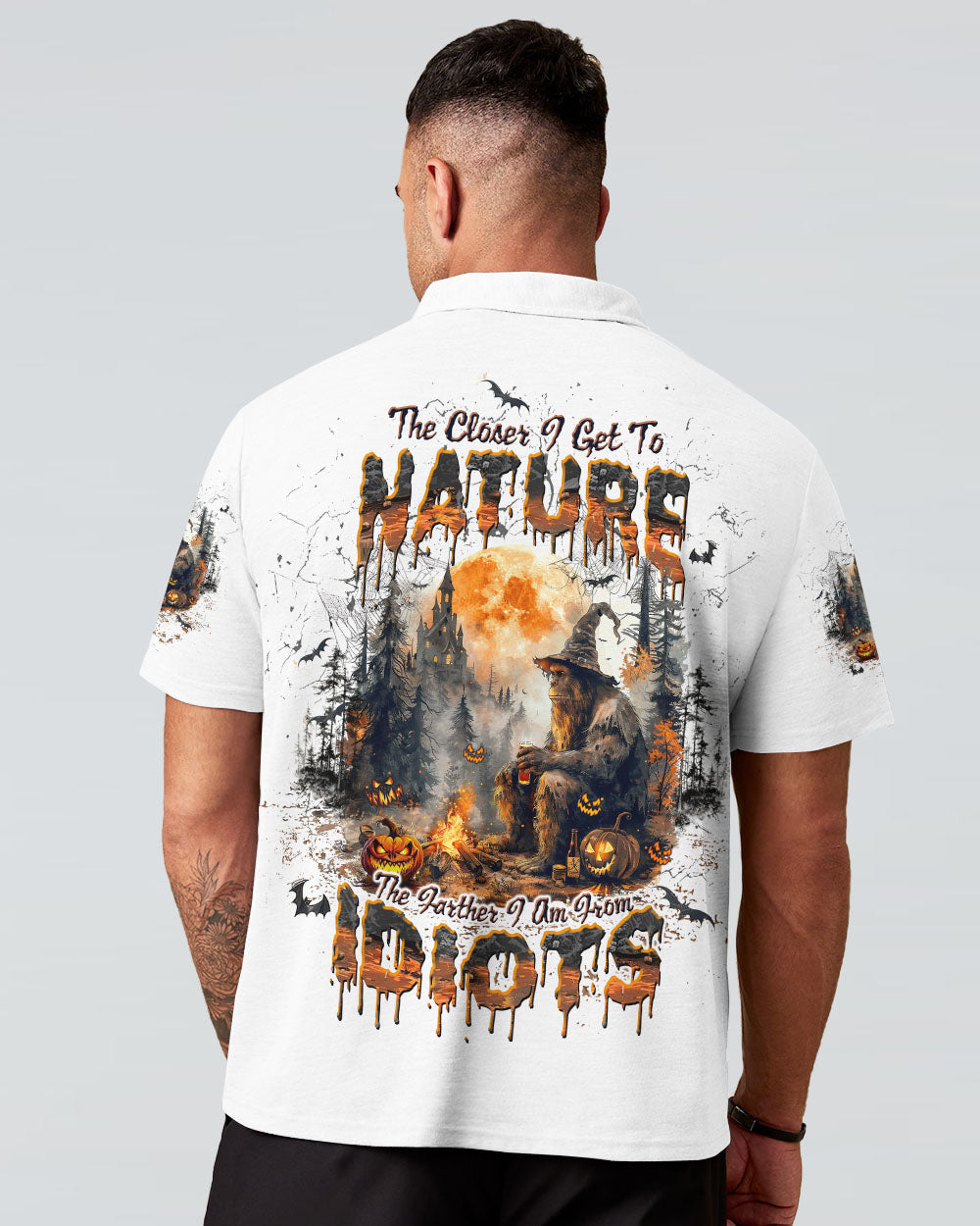 THE CLOSER I GET TO NATURE BIGFOOT HALLOWEEN ALL OVER PRINT - TLTW1908243