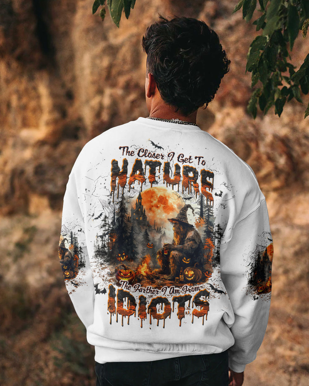 THE CLOSER I GET TO NATURE BIGFOOT HALLOWEEN ALL OVER PRINT - TLTW1908243
