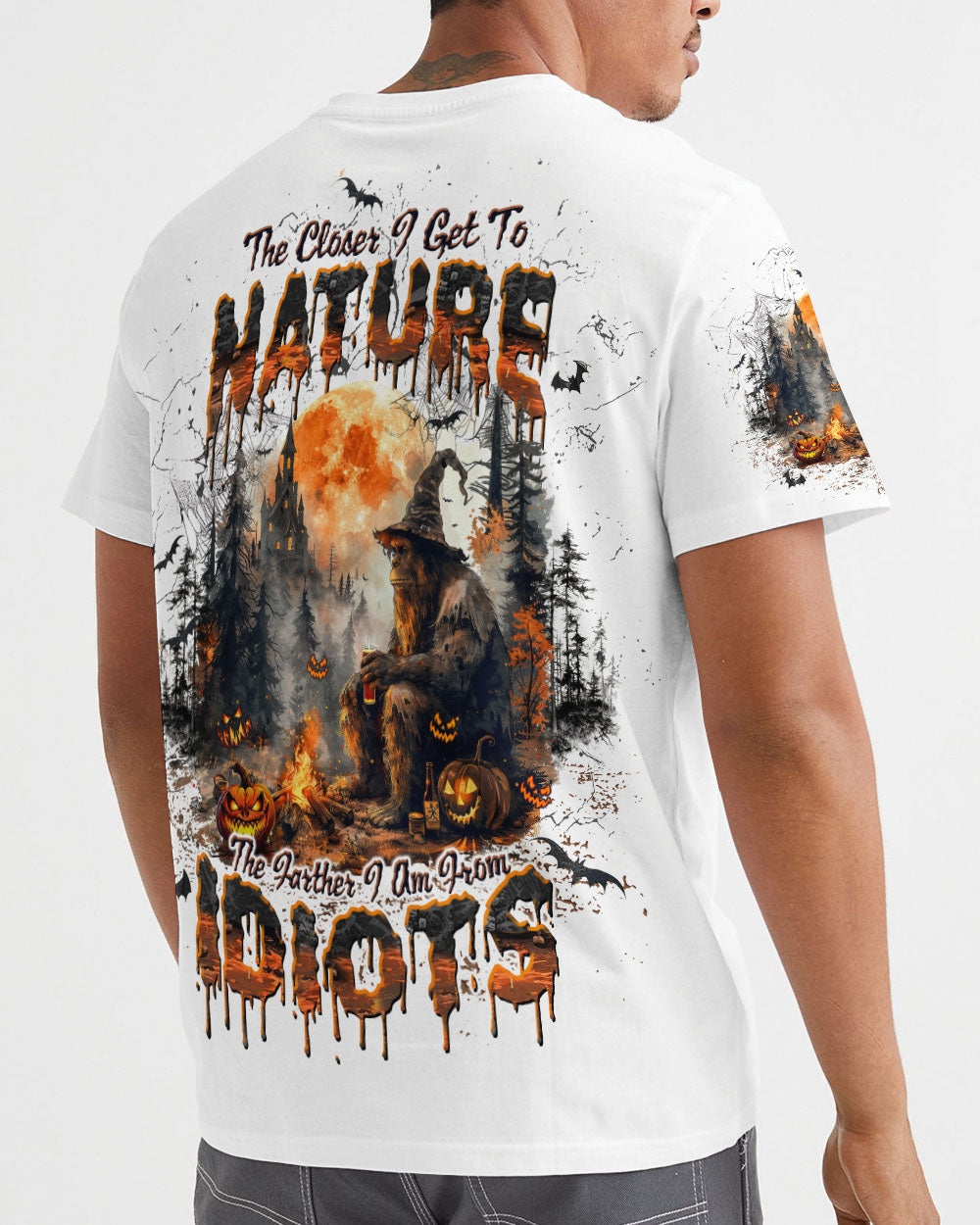 THE CLOSER I GET TO NATURE BIGFOOT HALLOWEEN ALL OVER PRINT - TLTW1908243