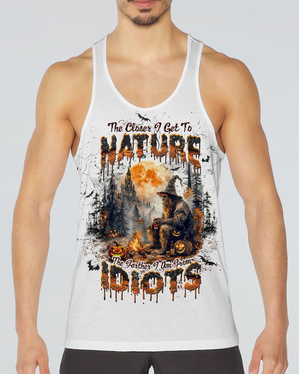 THE CLOSER I GET TO NATURE BIGFOOT HALLOWEEN ALL OVER PRINT - TLTW1908243