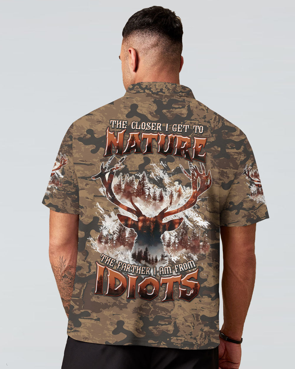 THE CLOSER I GET TO NATURE DEER HUNTING ALL OVER PRINT -  TLTW1911244