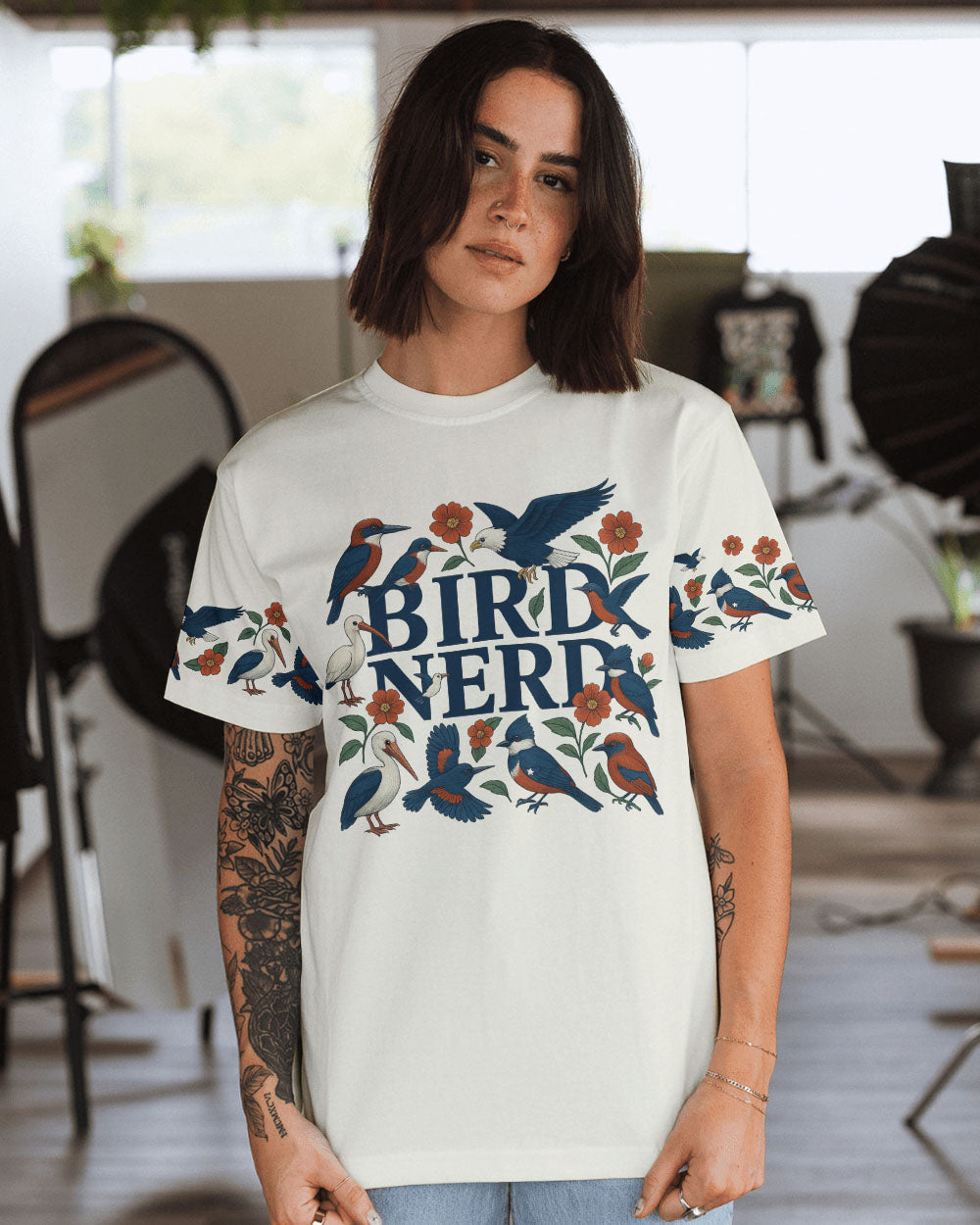 BIRD NERD ALL OVER PRINT - TLTW2005254