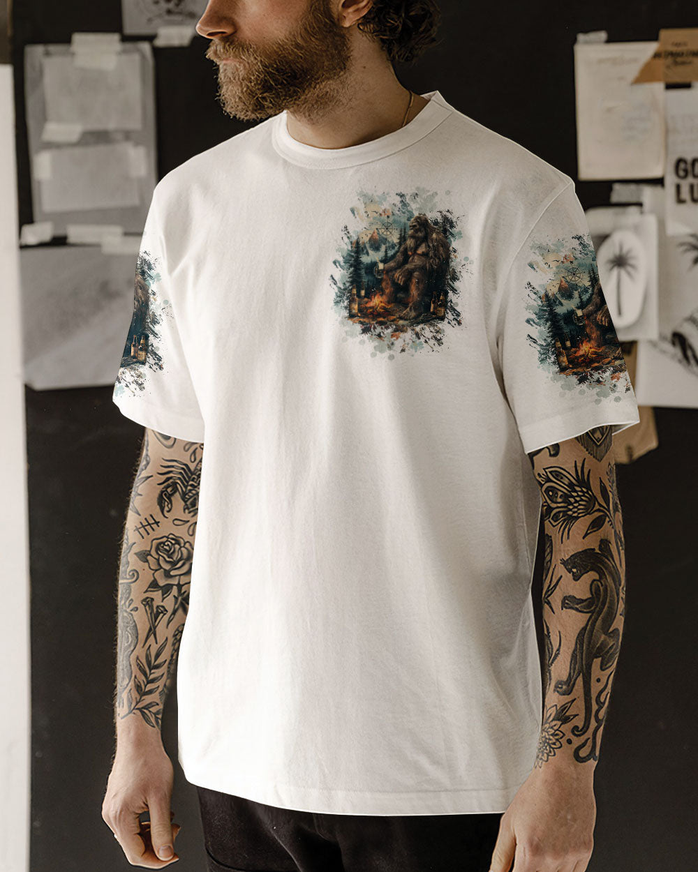 LIFE IS BETTER IN THE NATURE HAZE BIGFOOT ALL OVER PRINT - TLTW2011243