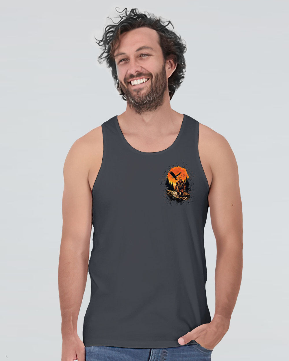 AND INTO THE FOREST I GO BIGFOOT ALL OVER PRINT - TLTW2011254