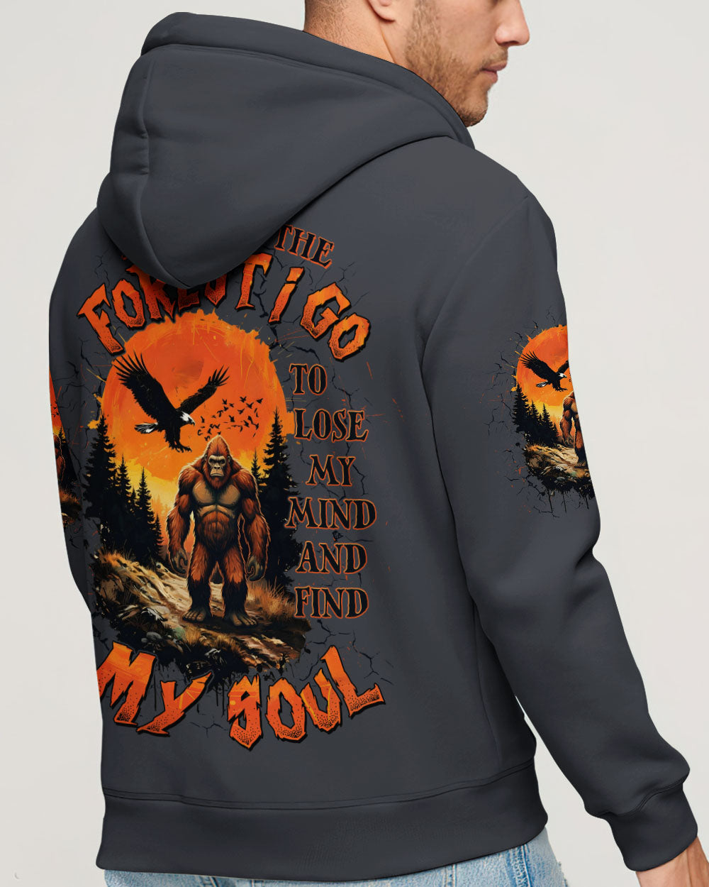AND INTO THE FOREST I GO BIGFOOT ALL OVER PRINT - TLTW2011254