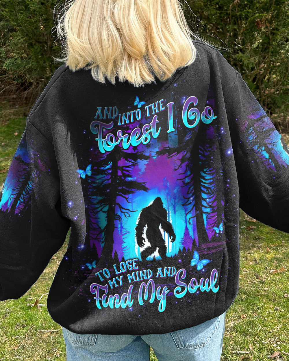 AND INTO THE FOREST I GO BIGFOOT ALL OVER PRINT - TLTW2209254