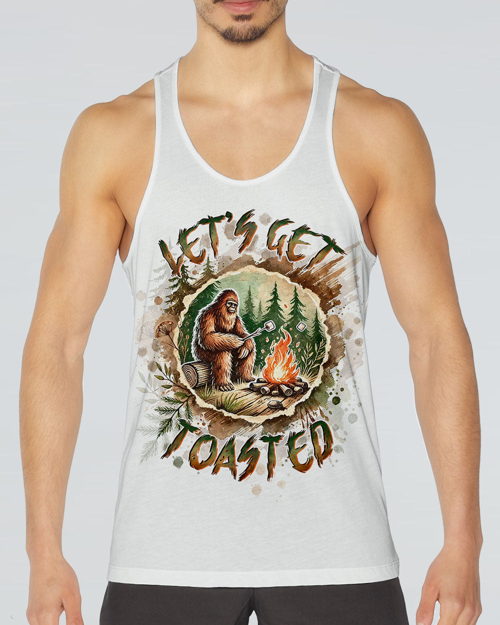 LET'S GET TOASTED BIGFOOT ALL OVER PRINT - TLTW2211244