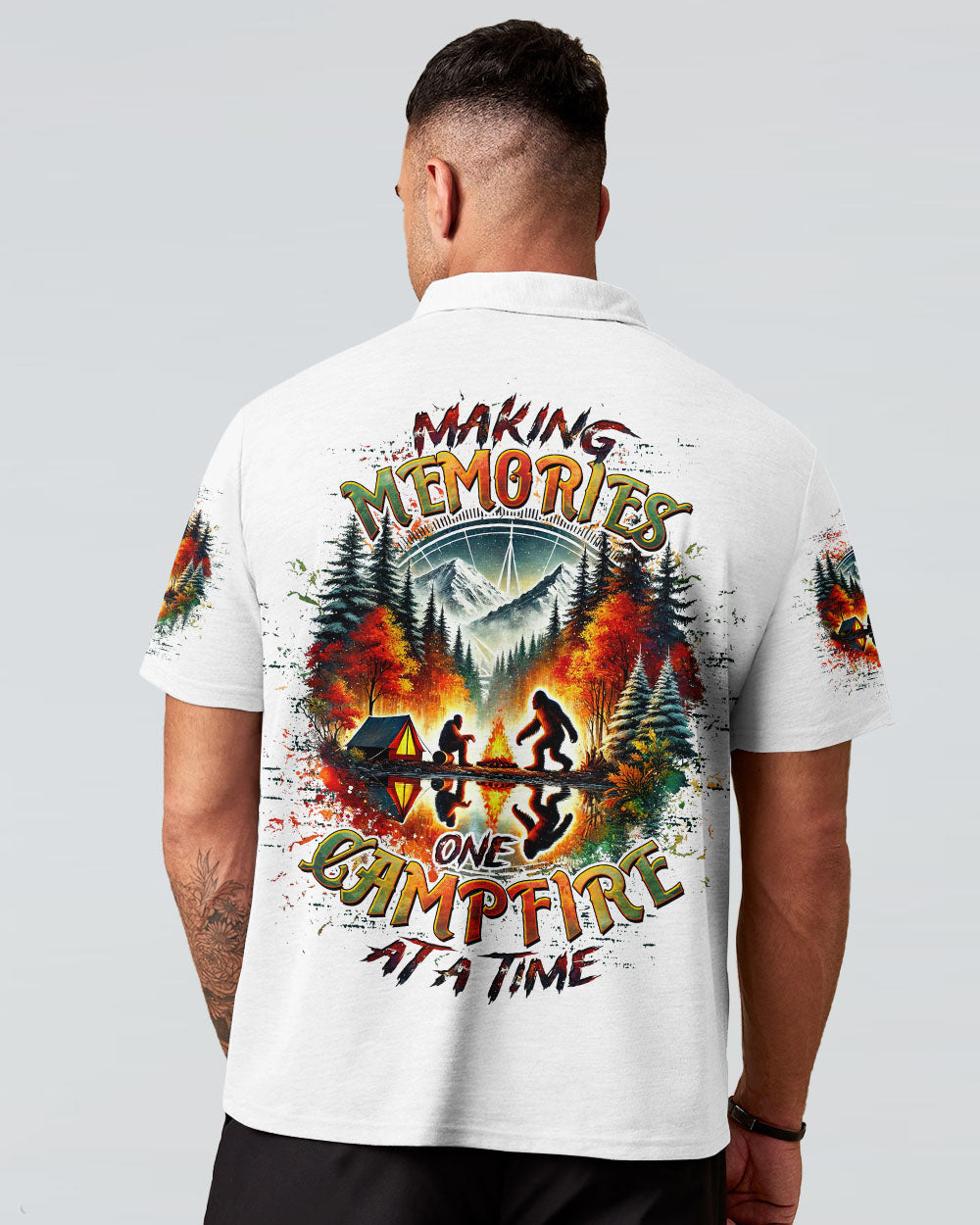 MAKING MEMORIES ONE CAMPFIRE AT A TIME BIGFOOT ALL OVER PRINT  - TLTW2301253