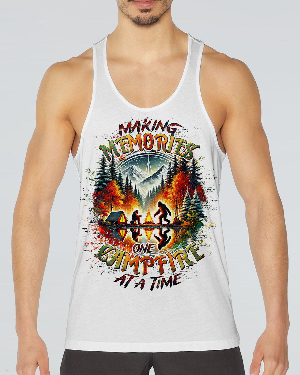 MAKING MEMORIES ONE CAMPFIRE AT A TIME BIGFOOT ALL OVER PRINT  - TLTW2301253