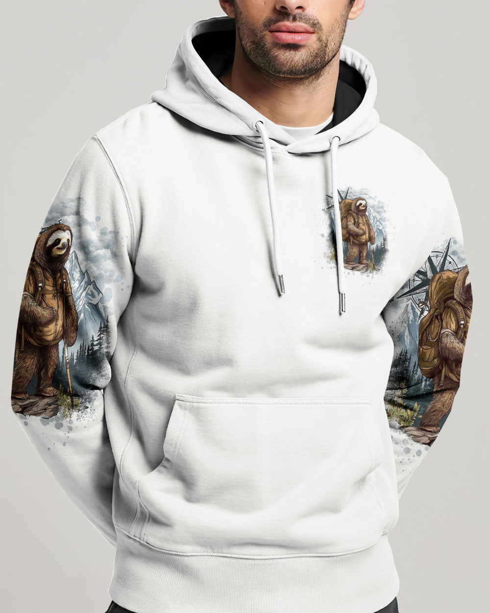 THE CLOSER I GET TO NATURE SLOTH ALL OVER PRINT - TLTW2307242
