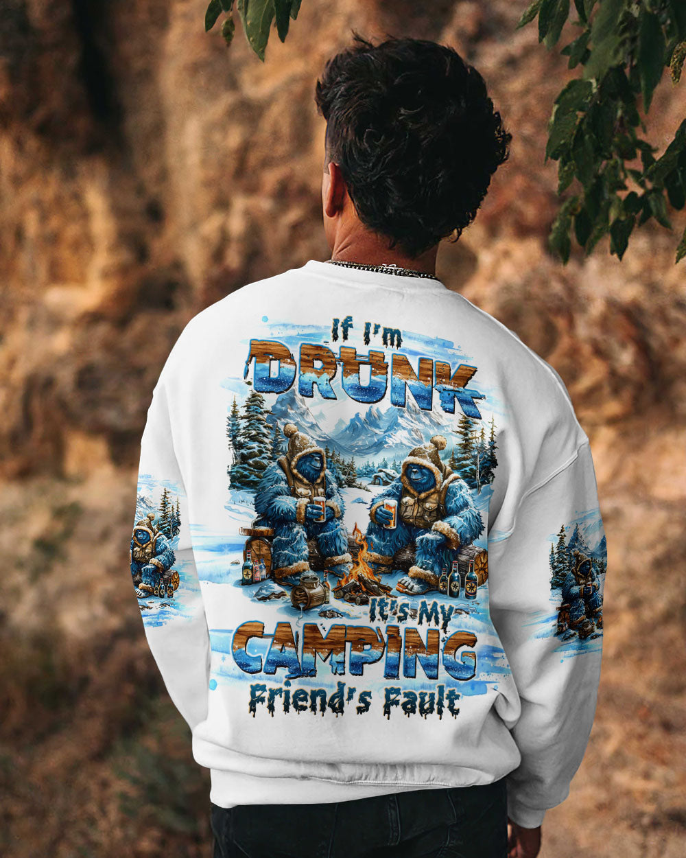 IF I'M DRUNK BIGFOOT ALL OVER PRINT - TLTW2310241