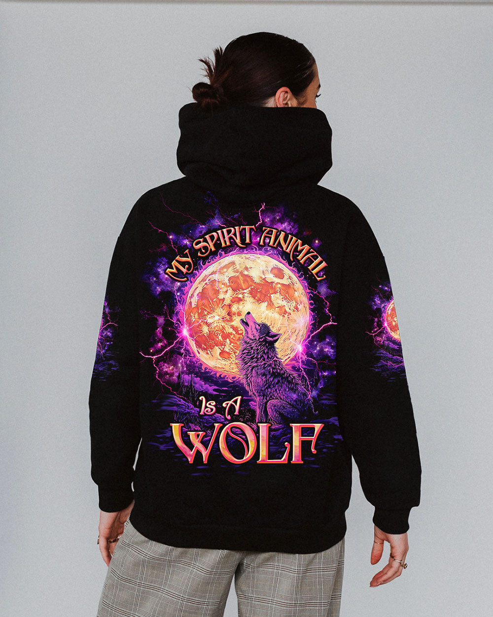 MY SPIRIT ANIMAL IS A WOLF ALL OVER PRINT  - TLTW2403253