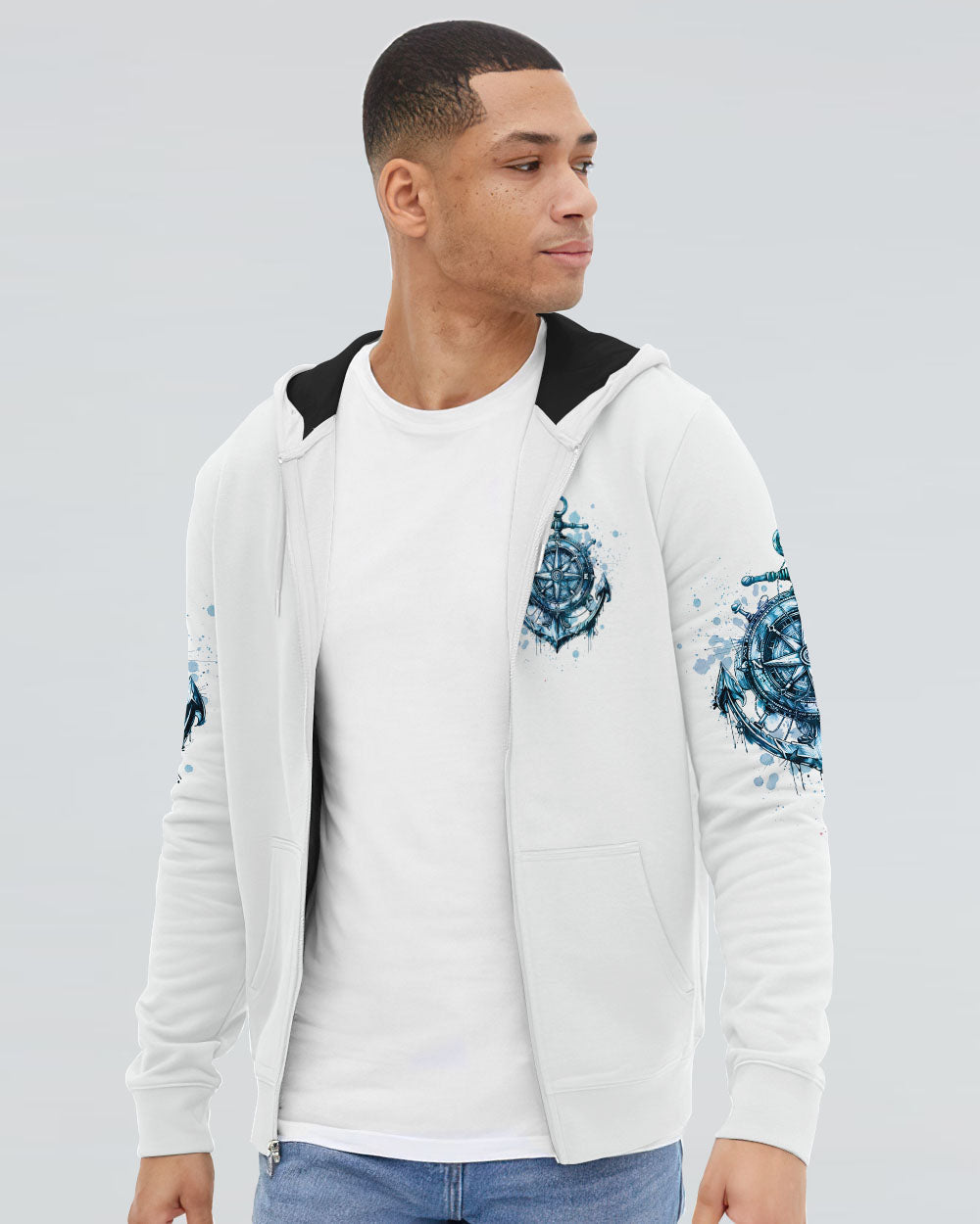 NOT ALL WHO WANDER ARE LOST ANCHOR COMPASS ALL OVER PRINT - TLTW2407243