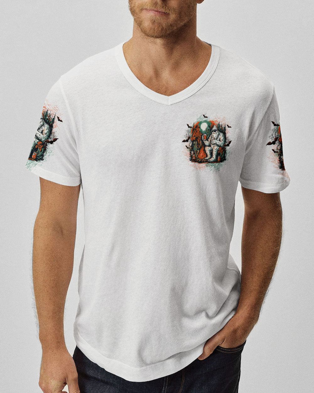 MAKING MEMORIES ONE CAMPFIRE AT A TIME BIGFOOT ALL OVER PRINT - TLTW2407252