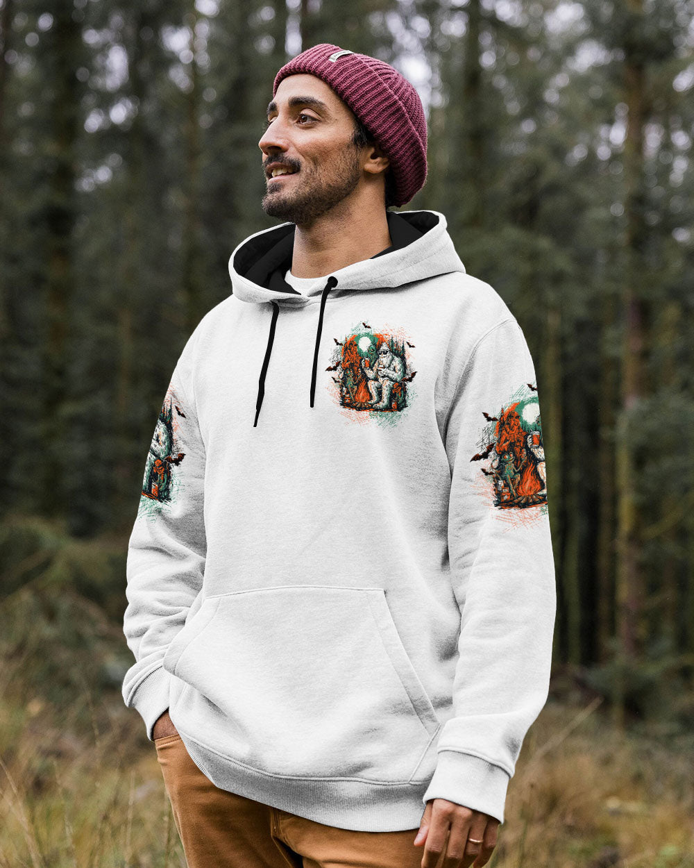 MAKING MEMORIES ONE CAMPFIRE AT A TIME BIGFOOT ALL OVER PRINT - TLTW2407252