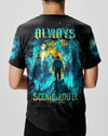 ALWAYS TAKE THE SCENIC ROUTE COMPASS BIGFOOT ALL OVER PRINT - TLTW2409244