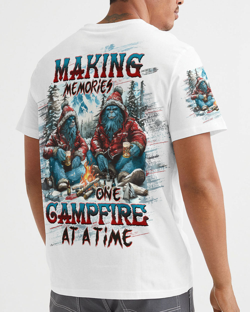 MAKING MEMORIES ONE CAMPFIRE AT A TIME BIGFOOT  ALL OVER PRINT - TLTW2410244