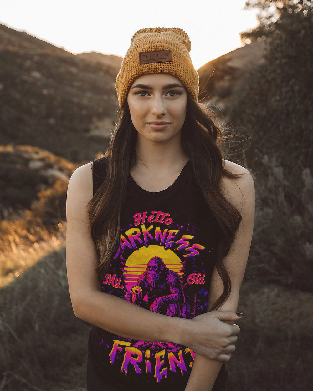 HELLO DARKNESS MY OLD FRIEND BIGFOOT ALL OVER PRINT - TLTW2410252