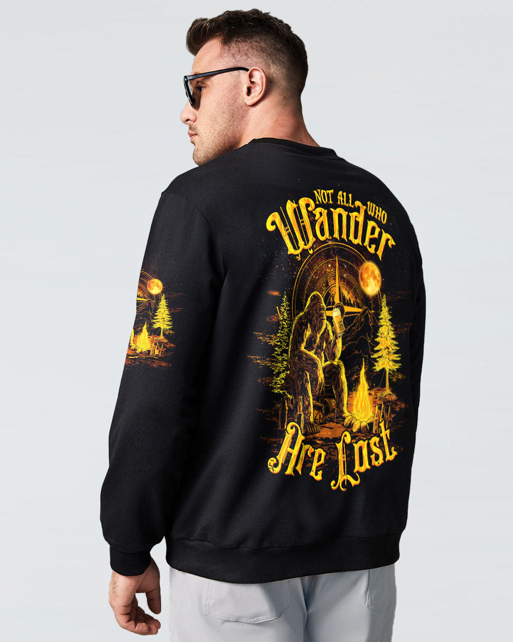 NOT ALL WHO WANDER ARE LOST BIGFOOT ALL OVER PRINT - TLTW2509252