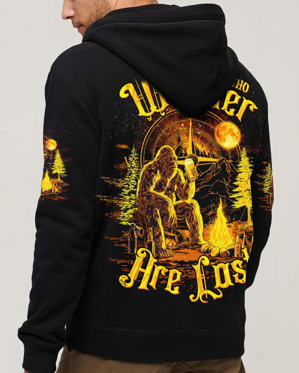 NOT ALL WHO WANDER ARE LOST BIGFOOT ALL OVER PRINT - TLTW2509252