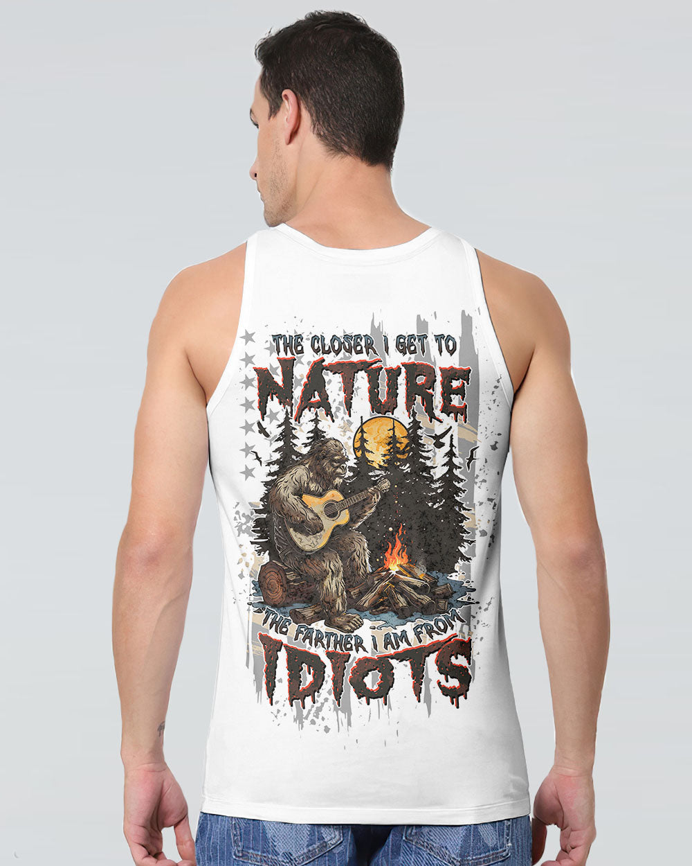 THE CLOSER I GET TO NATURE BIGFOOT ALL OVER PRINT - TLTW2511251