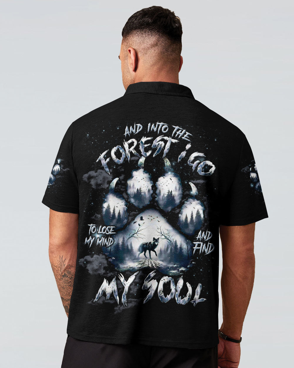 AND INTO THE FOREST I GO WOLF ALL OVER PRINT  - TLTW2603252