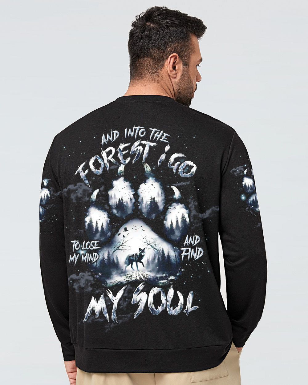 AND INTO THE FOREST I GO WOLF ALL OVER PRINT  - TLTW2603252