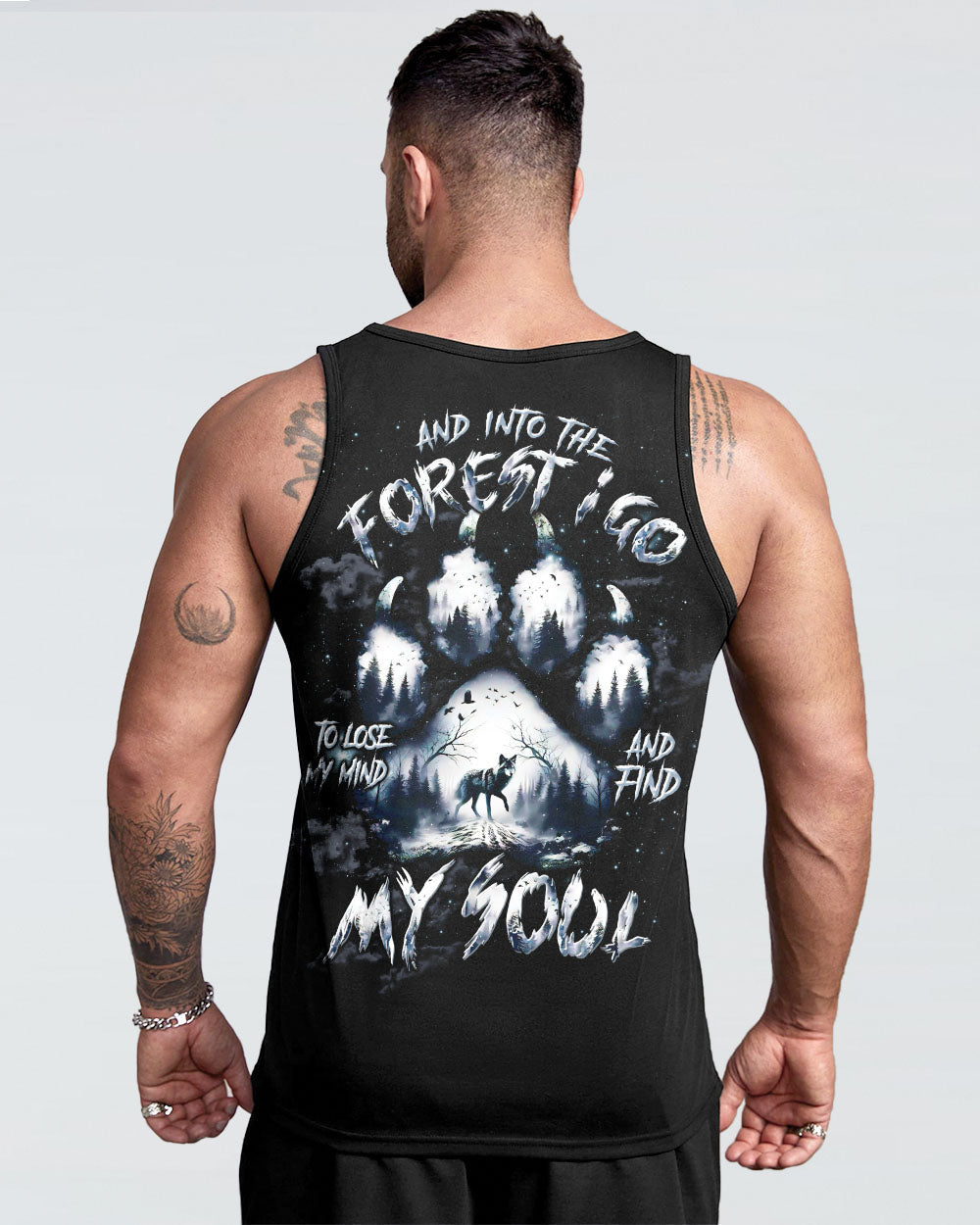 AND INTO THE FOREST I GO WOLF ALL OVER PRINT  - TLTW2603252