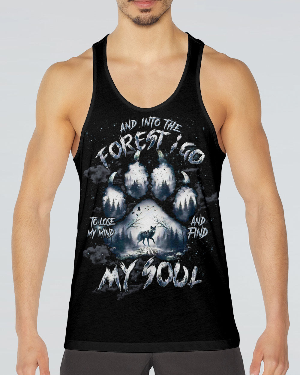 AND INTO THE FOREST I GO WOLF ALL OVER PRINT  - TLTW2603252