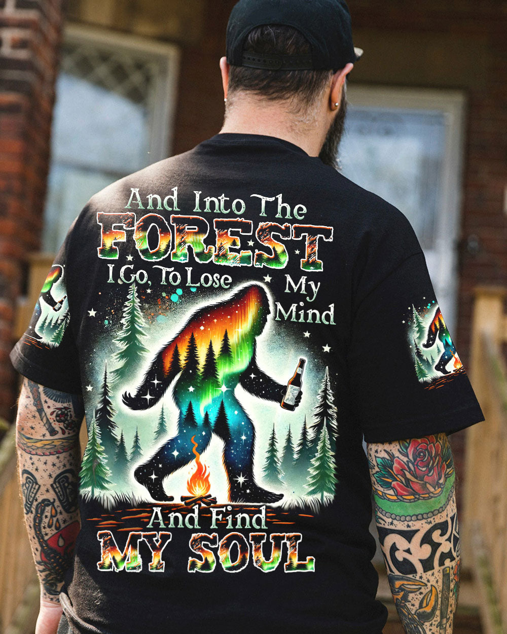 AND INTO THE FOREST I GO BIGFOOT ALL OVER PRINT - TLTW2611243
