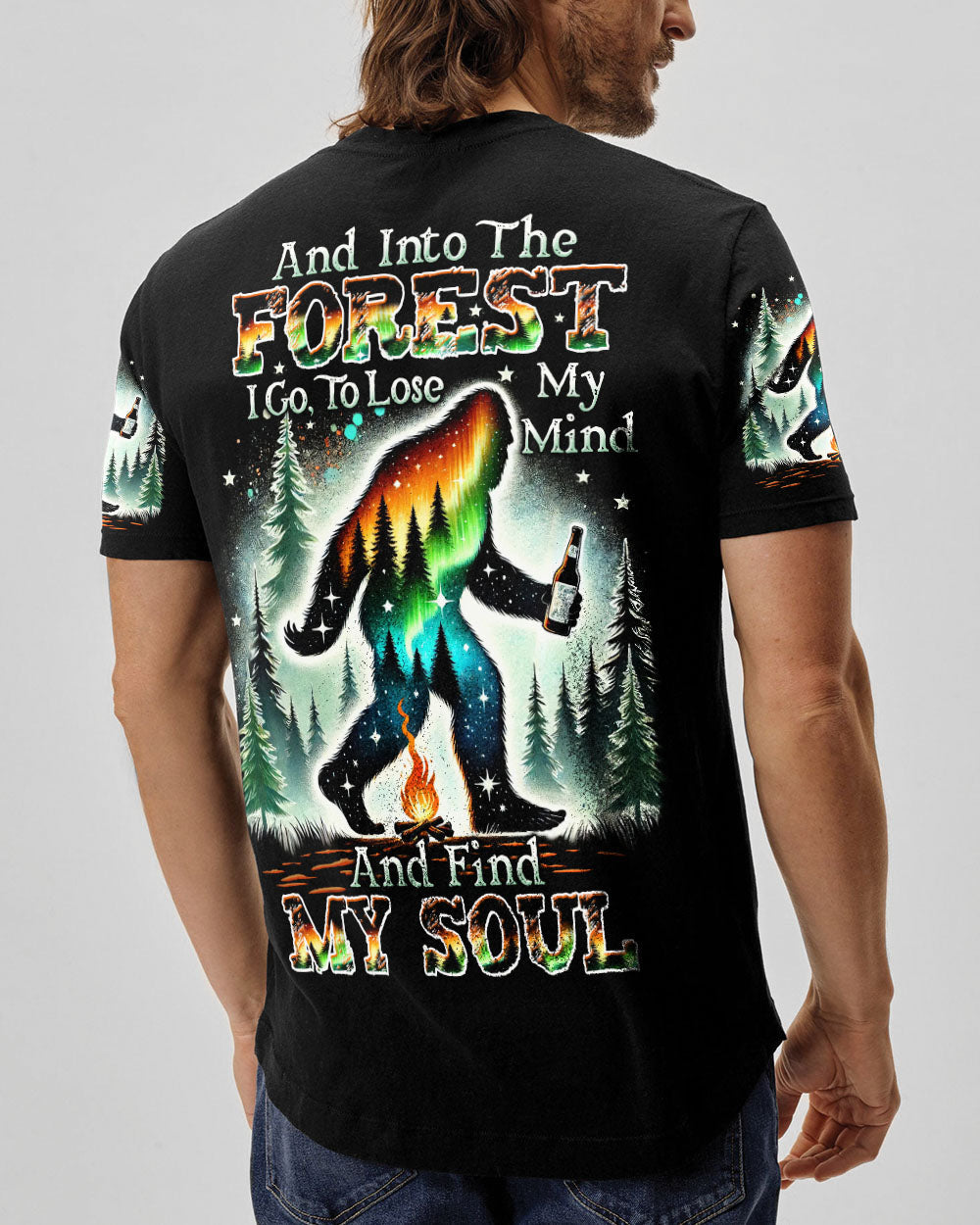 AND INTO THE FOREST I GO BIGFOOT ALL OVER PRINT - TLTW2611243