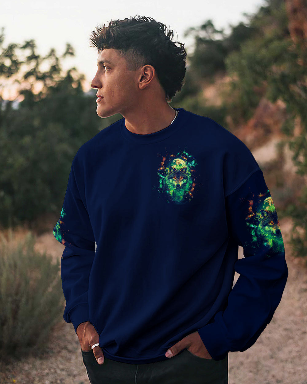 AND INTO THE FOREST I GO WOLF ALL OVER PRINT  - TLTW2703253