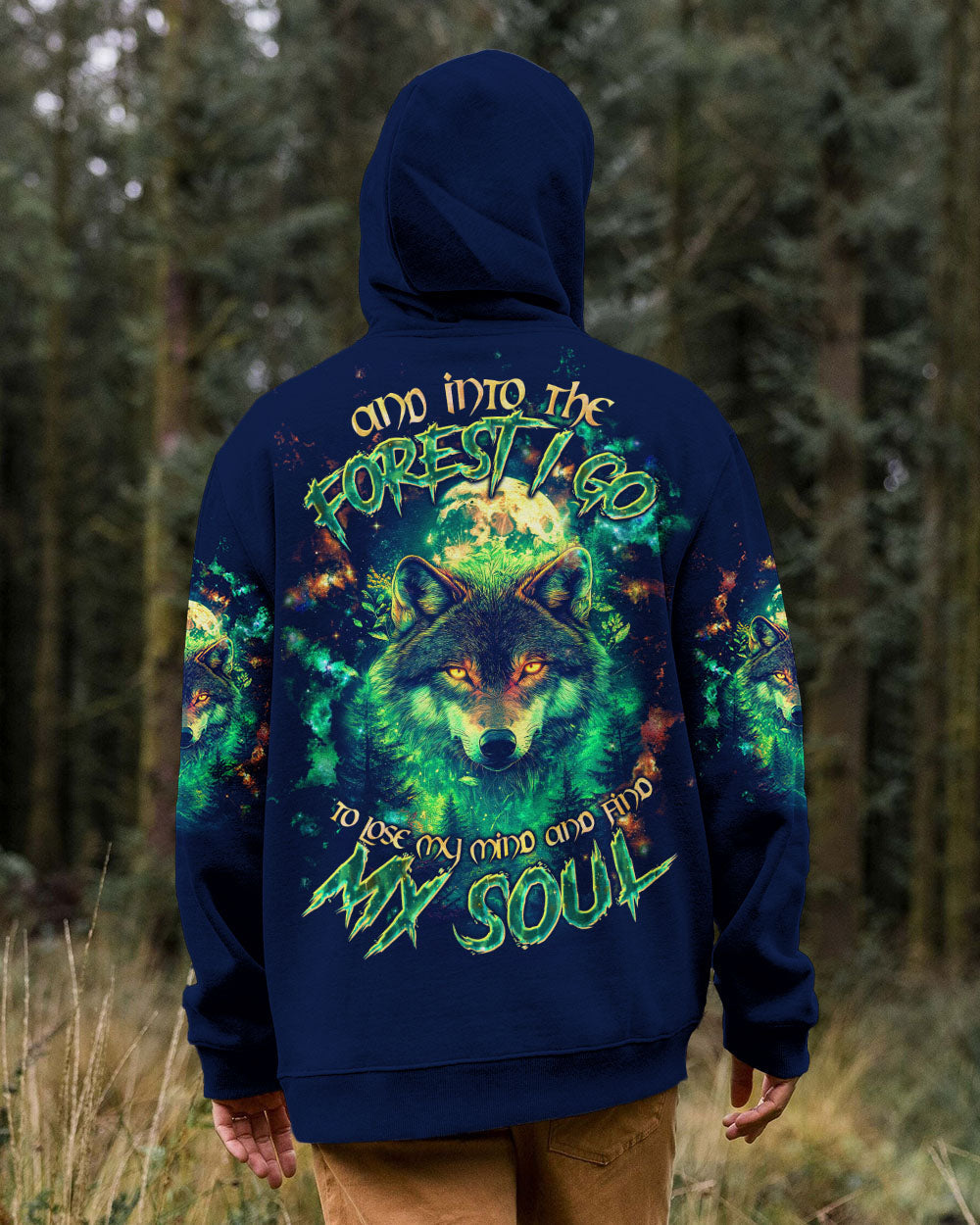 AND INTO THE FOREST I GO WOLF ALL OVER PRINT  - TLTW2703253