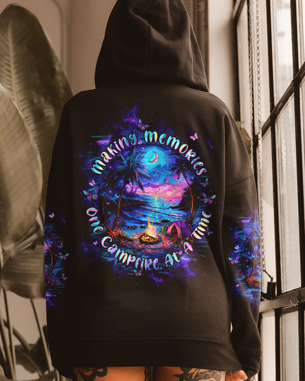 MAKING MEMORIES ONE CAMPFIRE AT A TIME BEACH ALL OVER PRINT - TLTW3005243