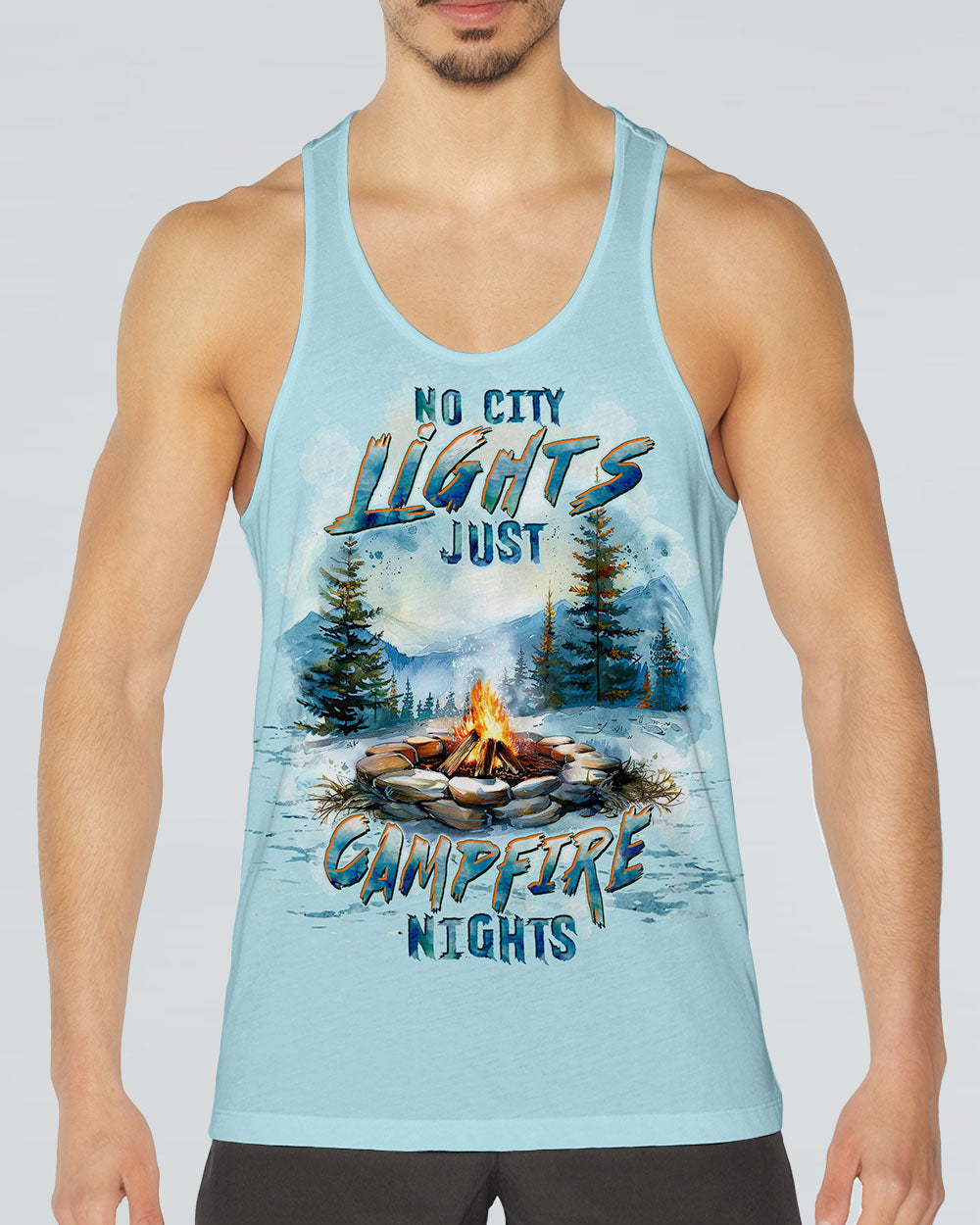 NO CITY LIGHTS JUST CAMPFIRE NIGHTS ALL OVER PRINT - TLTW3009244