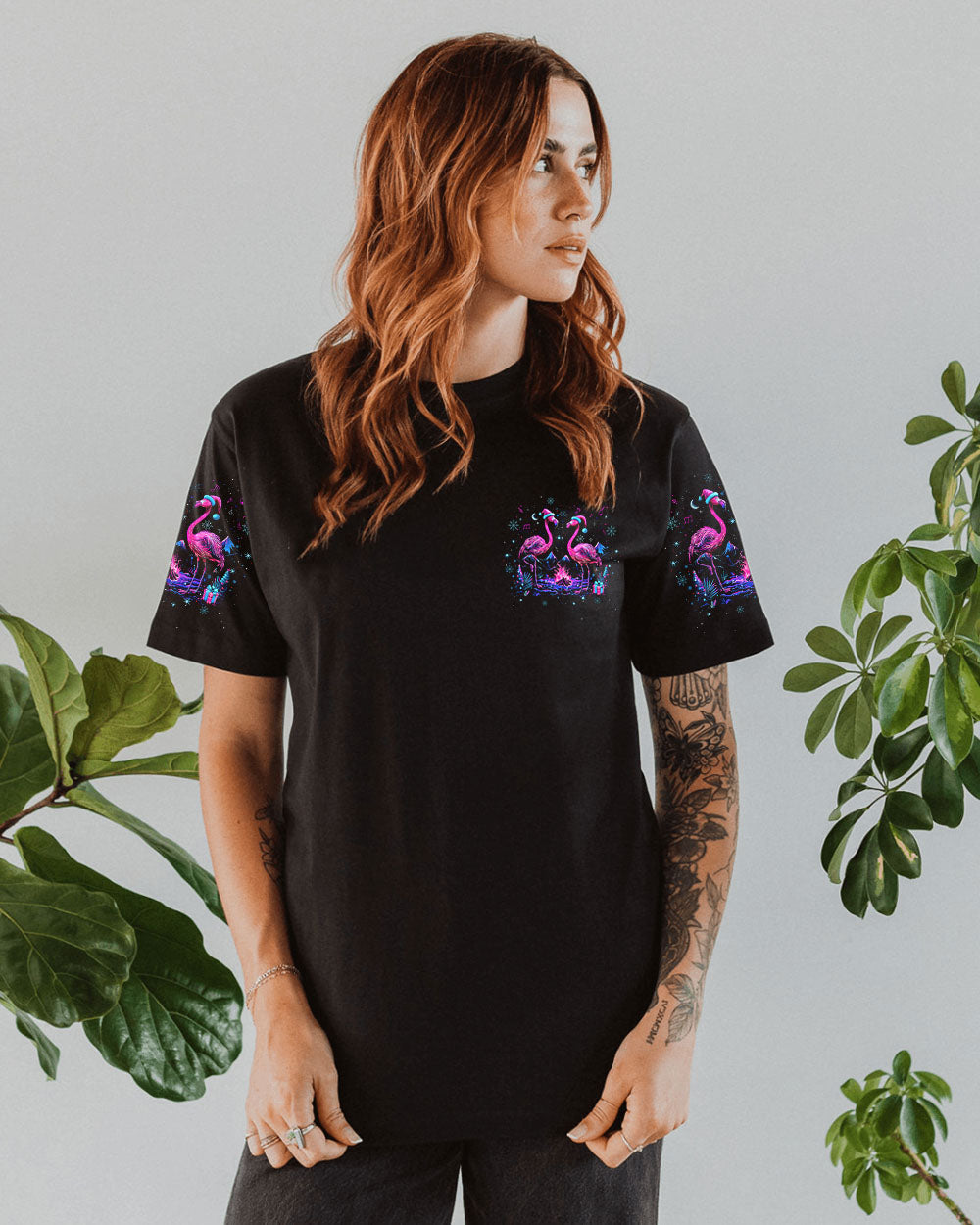 MAKING MEMORIES ONE CAMPFIRE AT A TIME FLAMINGO CHRISTMAS  ALL OVER PRINT - TLTW3110245
