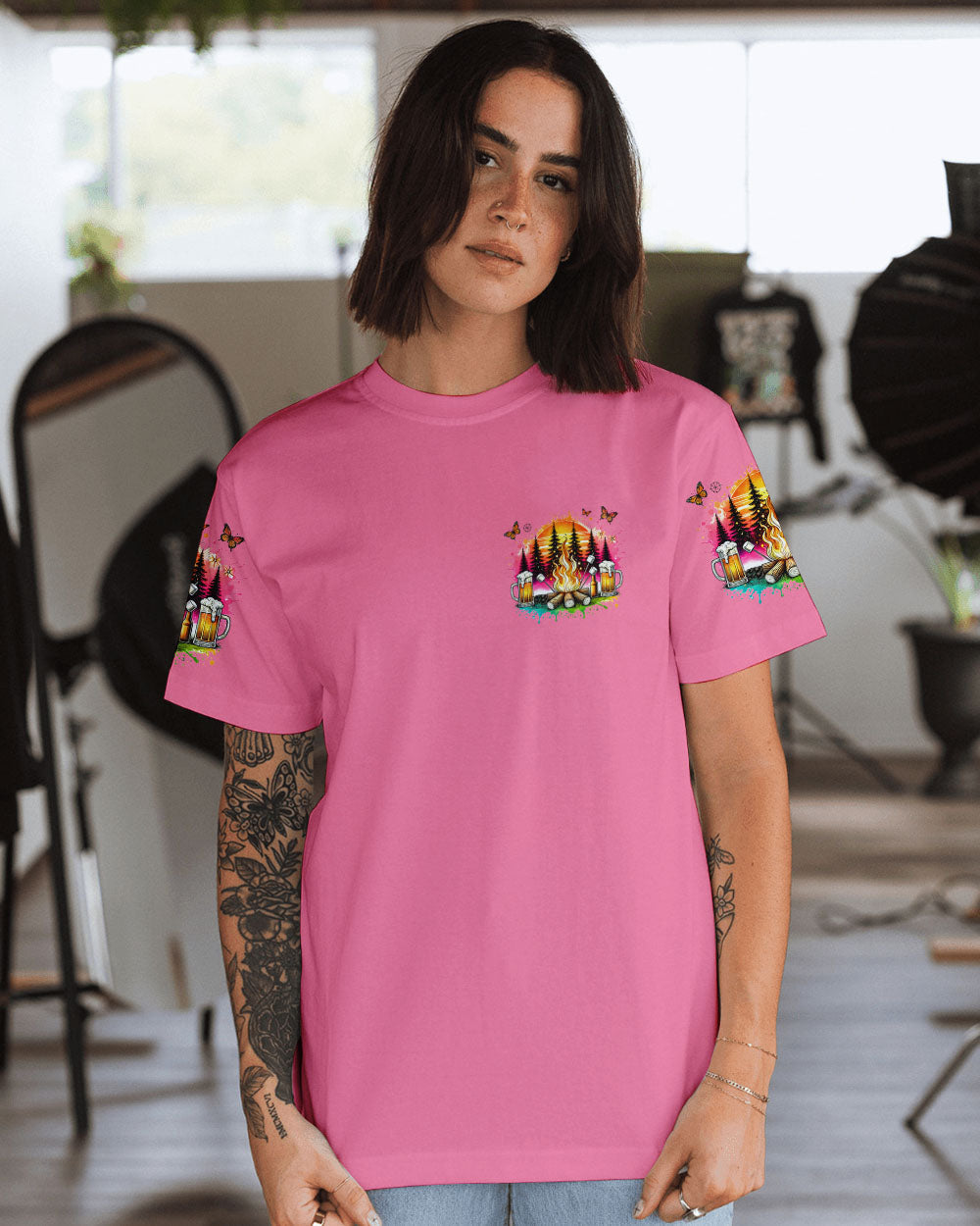 THE BEST DAYS ARE SPENT CAMPING ALL OVER PRINT - TYHI2207243