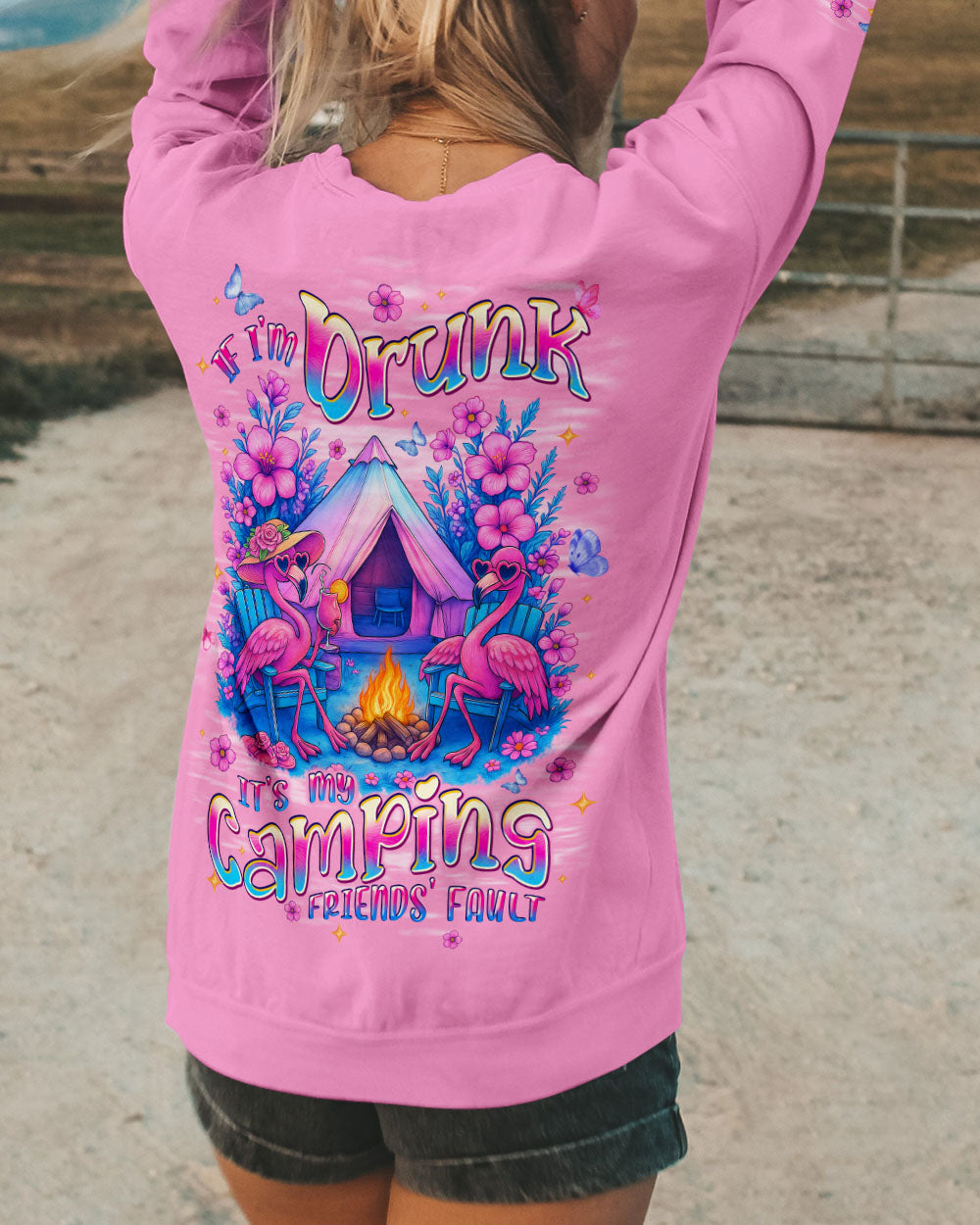 IF I'M DRUNK FLAMINGO CAMPING ALL OVER PRINT - TYPQ0206252
