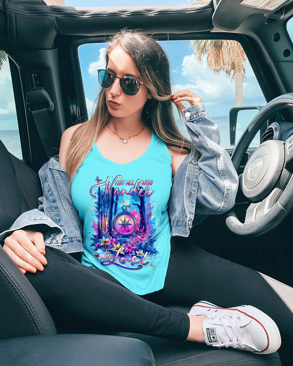 NOT ALL WHO WANDER ARE LOST COMPASS ALL OVER PRINT - TYPQ1606253