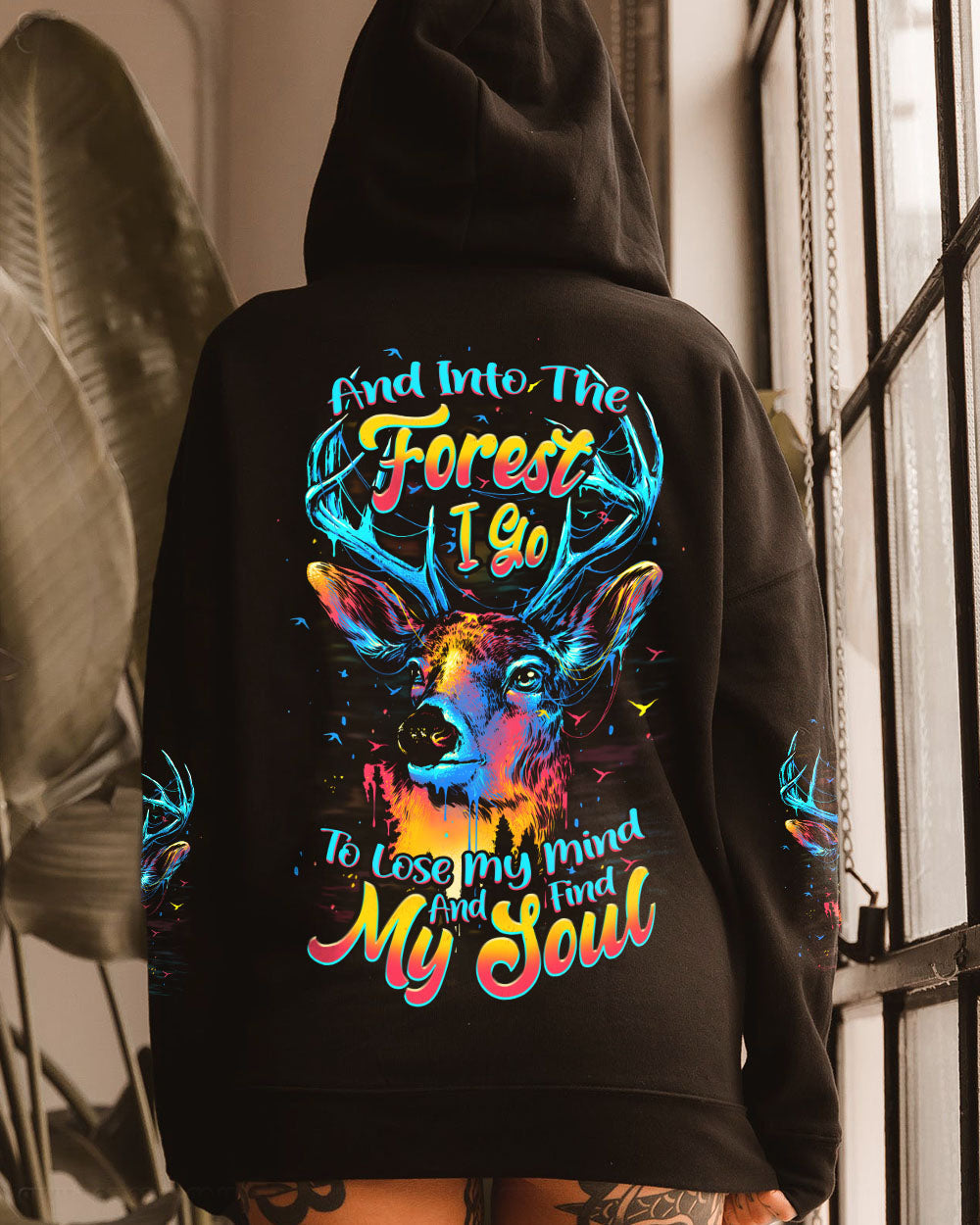 AND INTO THE FOREST I GO DEER ALL OVER PRINT - TYPQ1908253